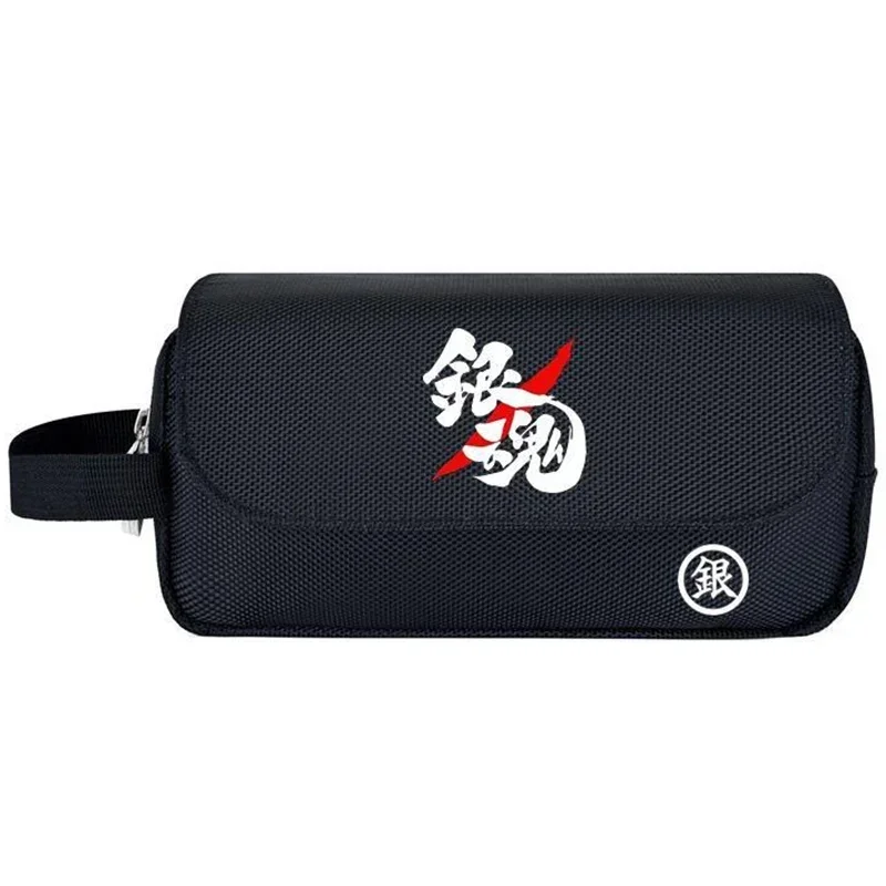 

2 слоя, черный 21 × 6 × 10 см, Gintama, пенал в стиле аниме, пенал для ручек, пенал для студентов, детей, подростков, школьные принадлежности для девочек и мальчиков