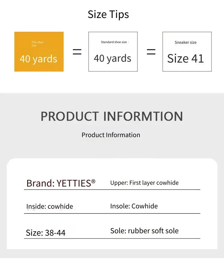 YETTIES Unisex Spring Soft Cowhide Leather Platform Sneakers Breathable Comfort Height-Increasing Durable Non-Slip Casual Shoes