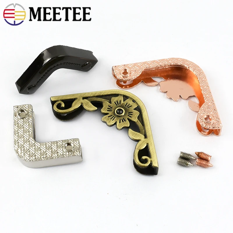 Metal Buckles for Bag Strap Corner Protector Decorative Clasp Purse Edge Cover Buckle Hooks Leather End Stopper DIY Accessories