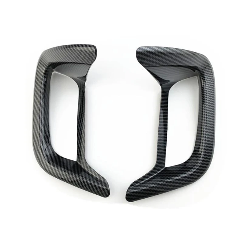 2Pcs Car Carbon Fiber Style Rear Fog Light Lamp Frame Cover Trim Decoration for Escape 2020 Accessories