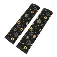 Colorful Dog Paw Auto Seat Belt Cover for Women Lightweight Car Seat Belt Shoulder Pad Universal Fit Most of Vehicles Van Sedans