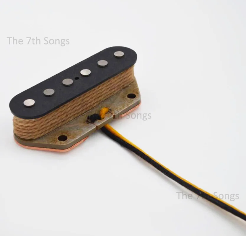 E-Gitarre TL 1964 Set/Steg-Tonabnehmer 7,4 K 9,4 K 60 S Hot Classics Alnico 3 Magnet Stagger Pole/Flat Pole Nickel/Gold – Detail 11