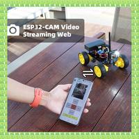 4WD Smart Robot Car ESP32 Camera Wifi Automation Kit For Arduino Programming ESP Robot With Antenna Learning Coding Kit