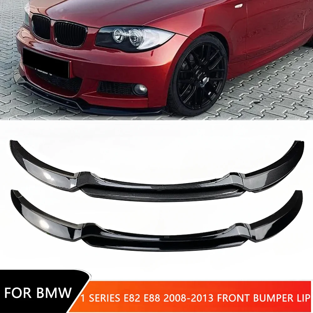 Front Bumper Canard Lip Spoiler for BMW 1 Series E82 E88 2008-2013 Car Splitter Diffuser Guard Protector Cover Cars Accessories