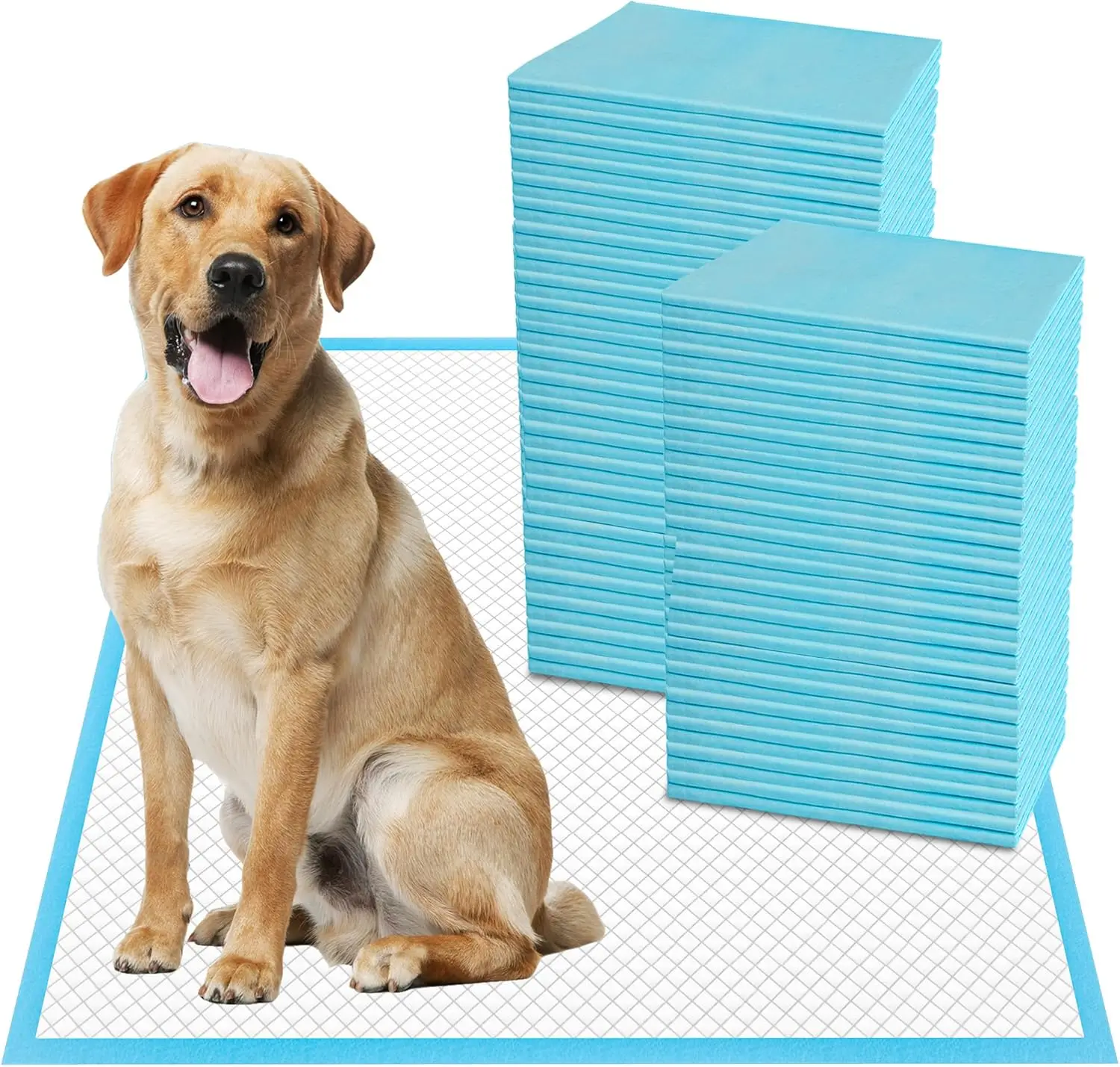 

XXL Thicken 6 Layers Heavy Absorbent 30"x36" Pet Training Dog Pee Pads, Extra Large Polymer Leak-Proof Quick Dry Puppy Pee Pads,