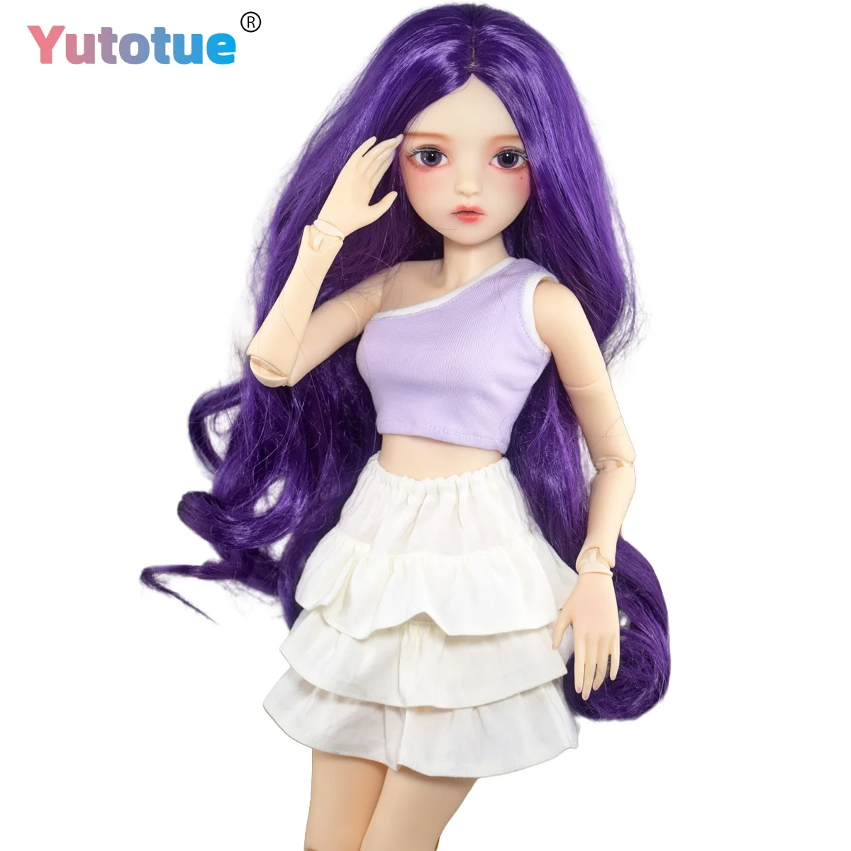 YUTOTUE 60cm 높이 여성 인형 18 관절 몸체 핸드페인팅 메이크업 얼굴 1/3 BJD 인형 장난감 소녀 선물