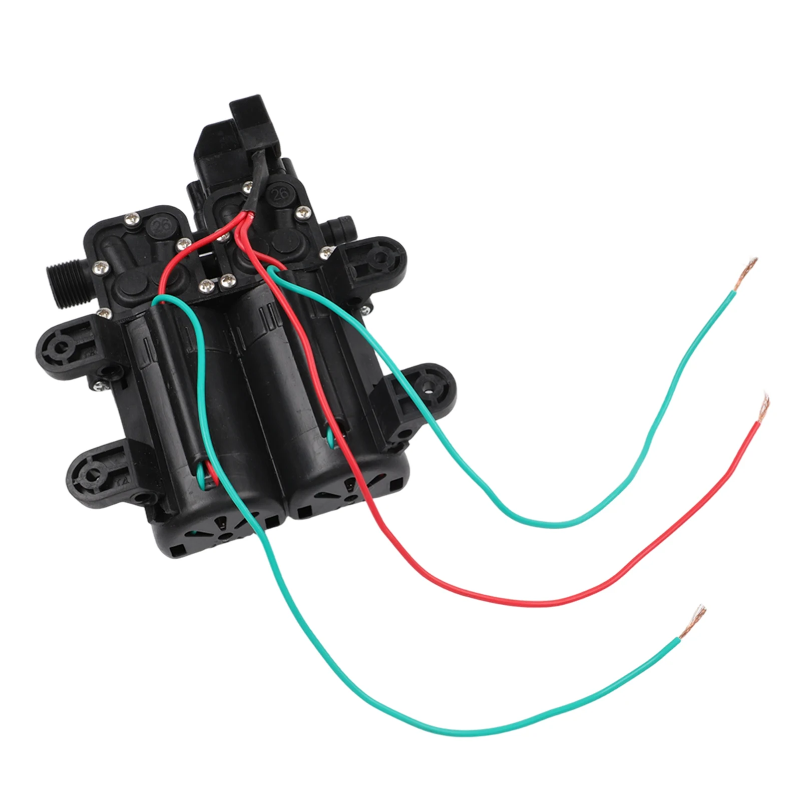 Car Washer 12V Booster Pump Car Cleaning Stable Continuous Flow Energy Efficient Low Current Draw High Flow Capacity