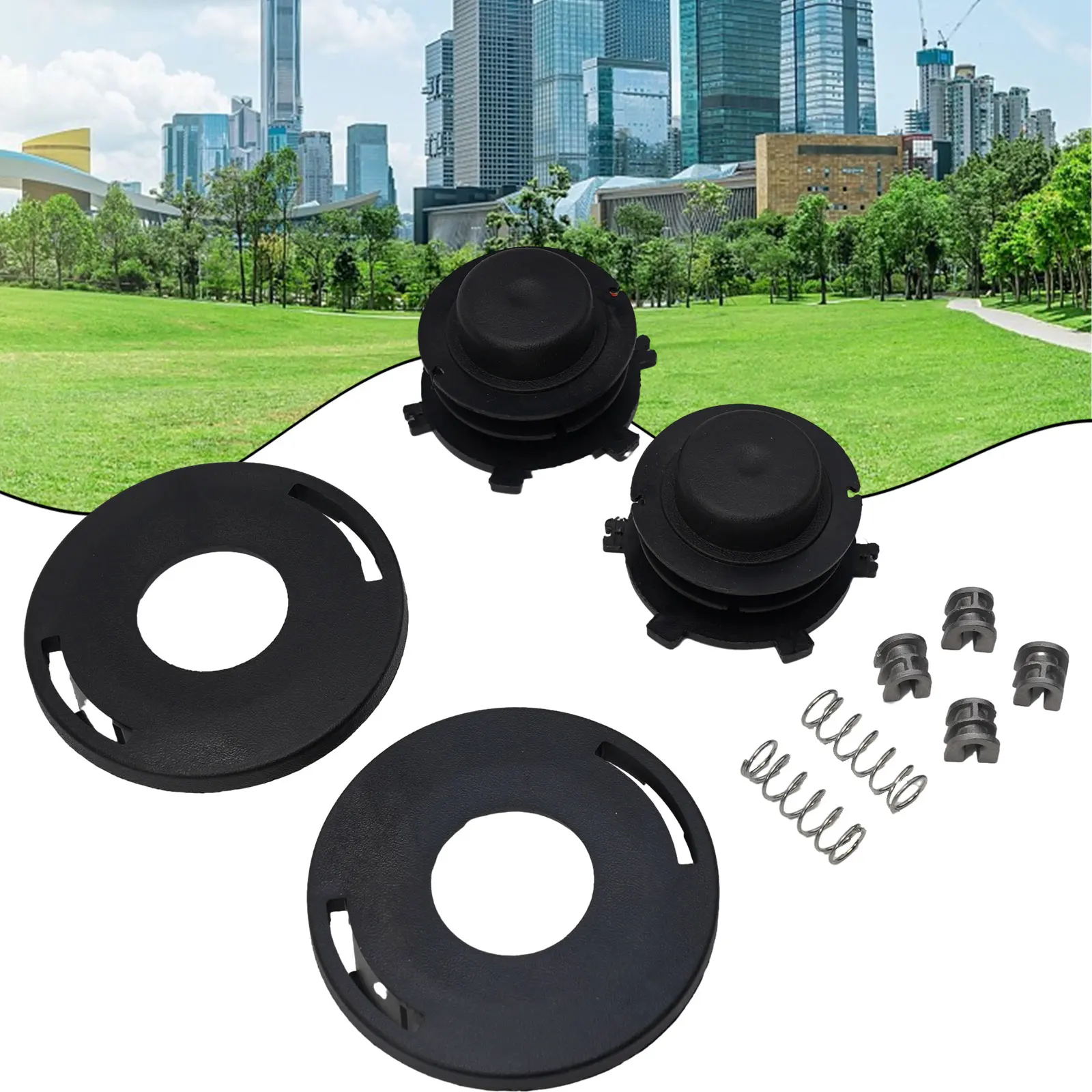 10pcs For Trimmer Head Spool Lawn Mover Head Cover for Spring Line Feed Eyelets for parkside Garden Power Tools Parts