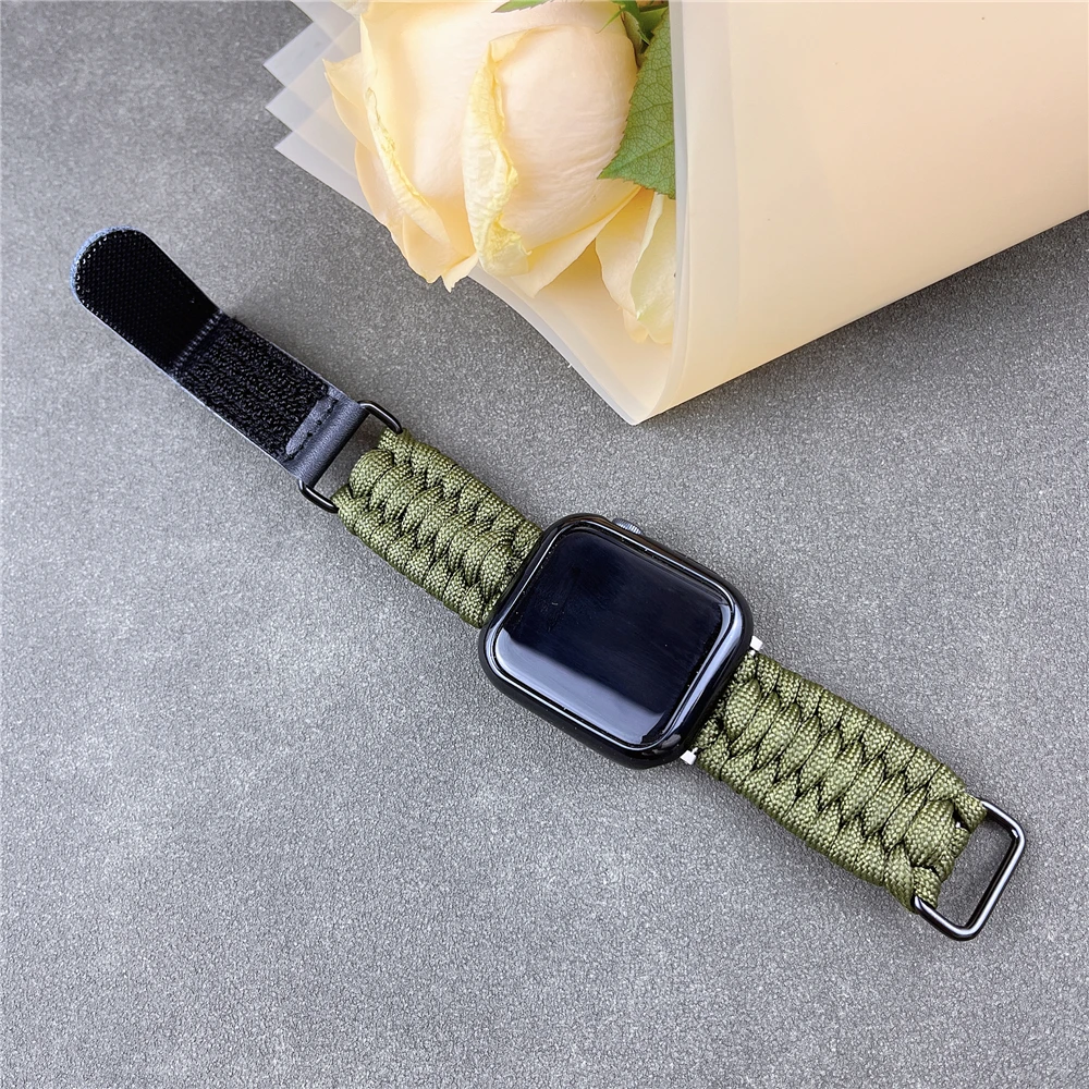 Correa for apple watch 45mm 44mm 41mm 40mm band iwatch ultra 2 49mm series 9 8 7 se 6 5 4 3 2 1 42mm 38mm sports nylon strap