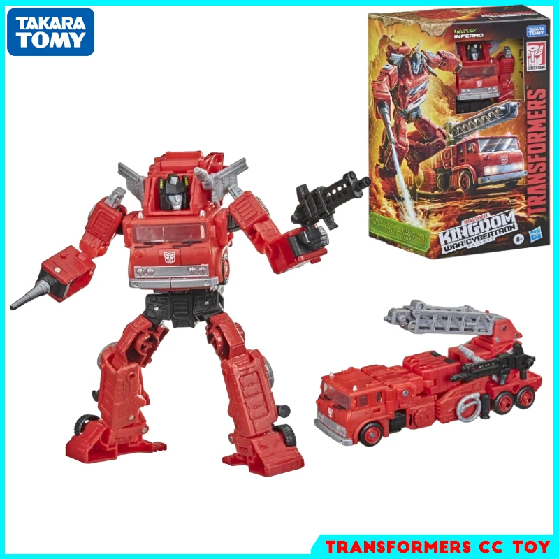 

In stock Takara Tomy Transformers Kingdom Series WFC-K19 Inferno Action Figure Robot Toy Collection Hobby Collectibles