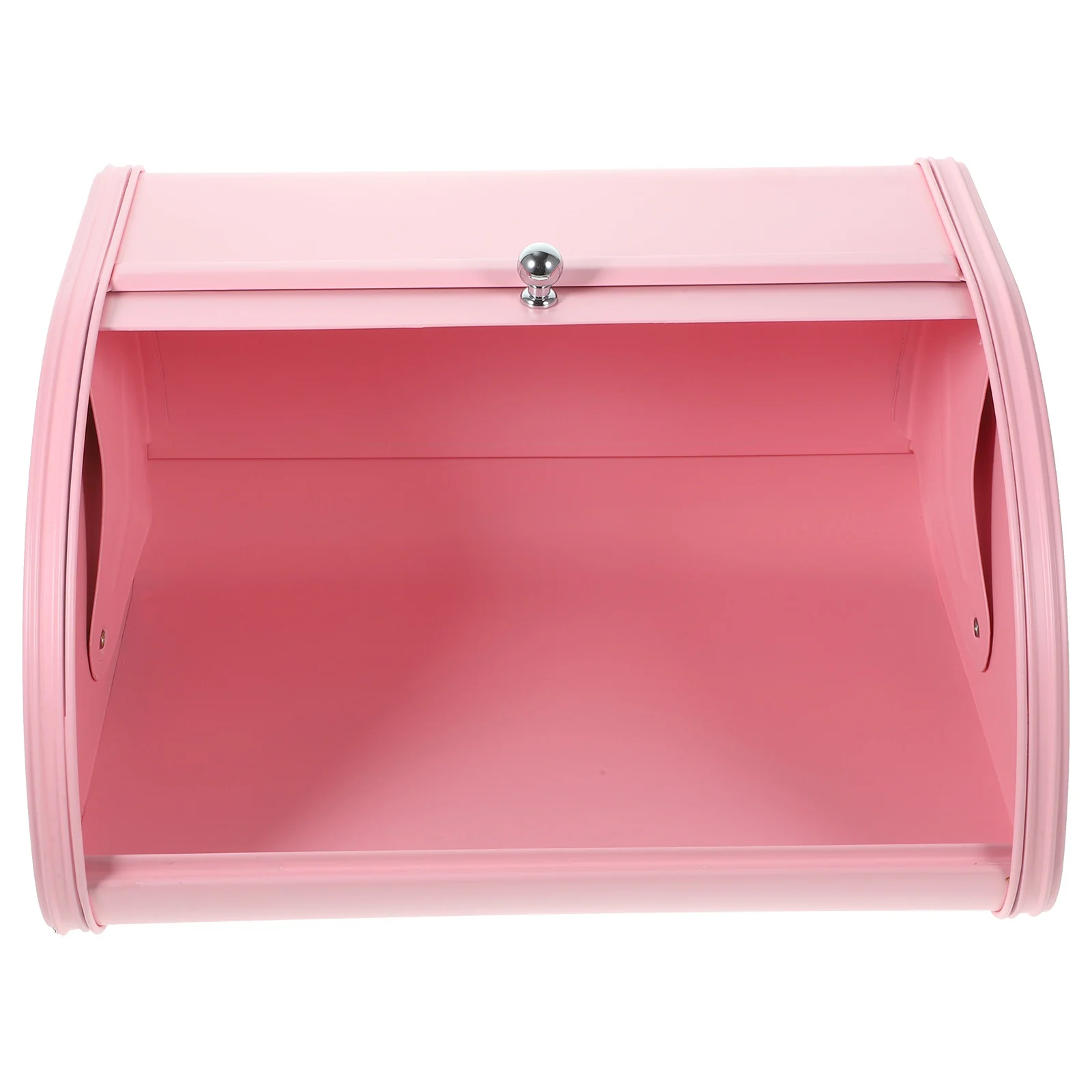 

1pcs Iron Bread Box Rustproof Powder Coated Ventilated Rolling Door Kitchen Storage Organizer Non Container