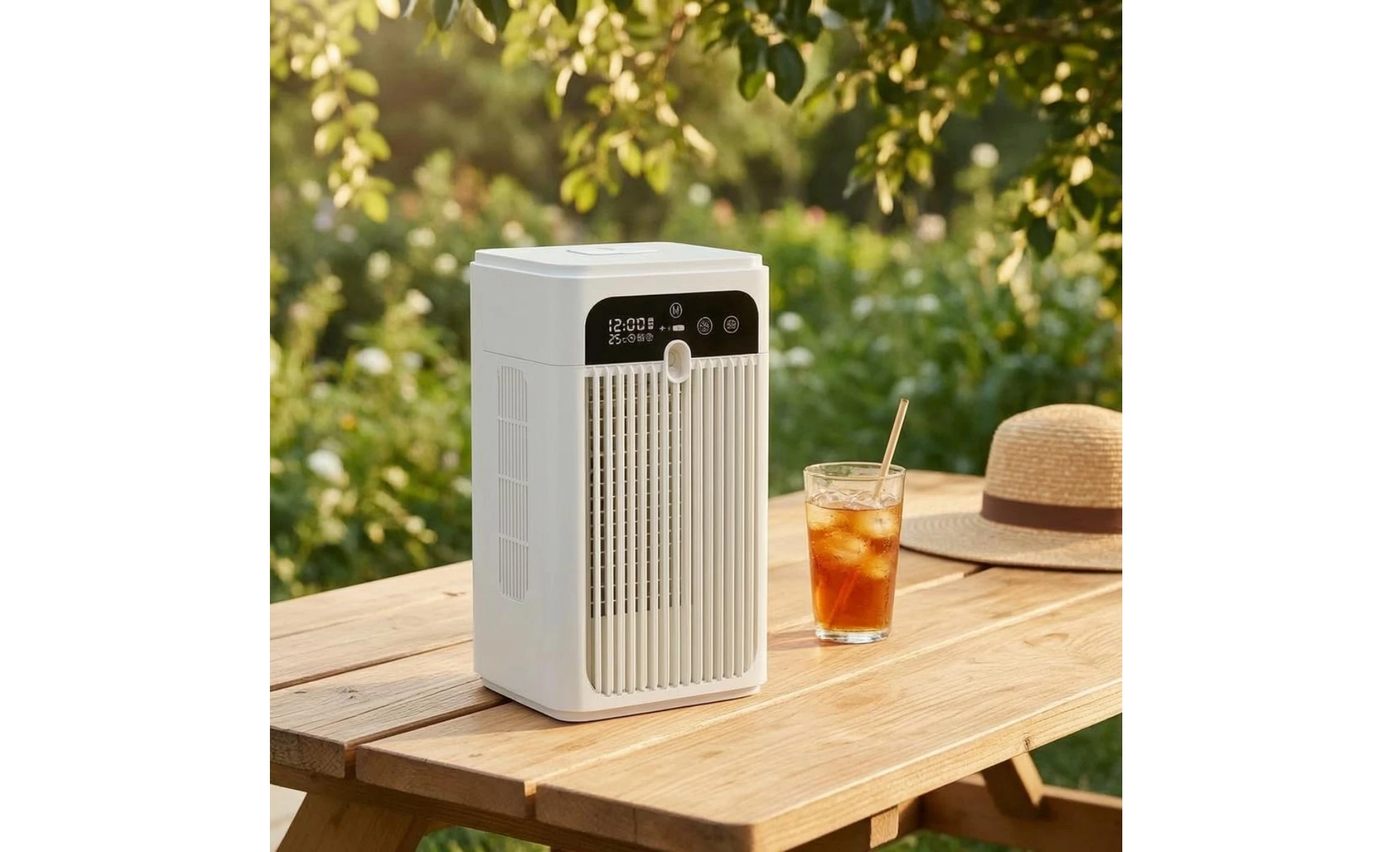Desktop Air Cooler Compact Tabletop Air Cooler Cooling Fan Touch Controls Home Appliance Modern Design