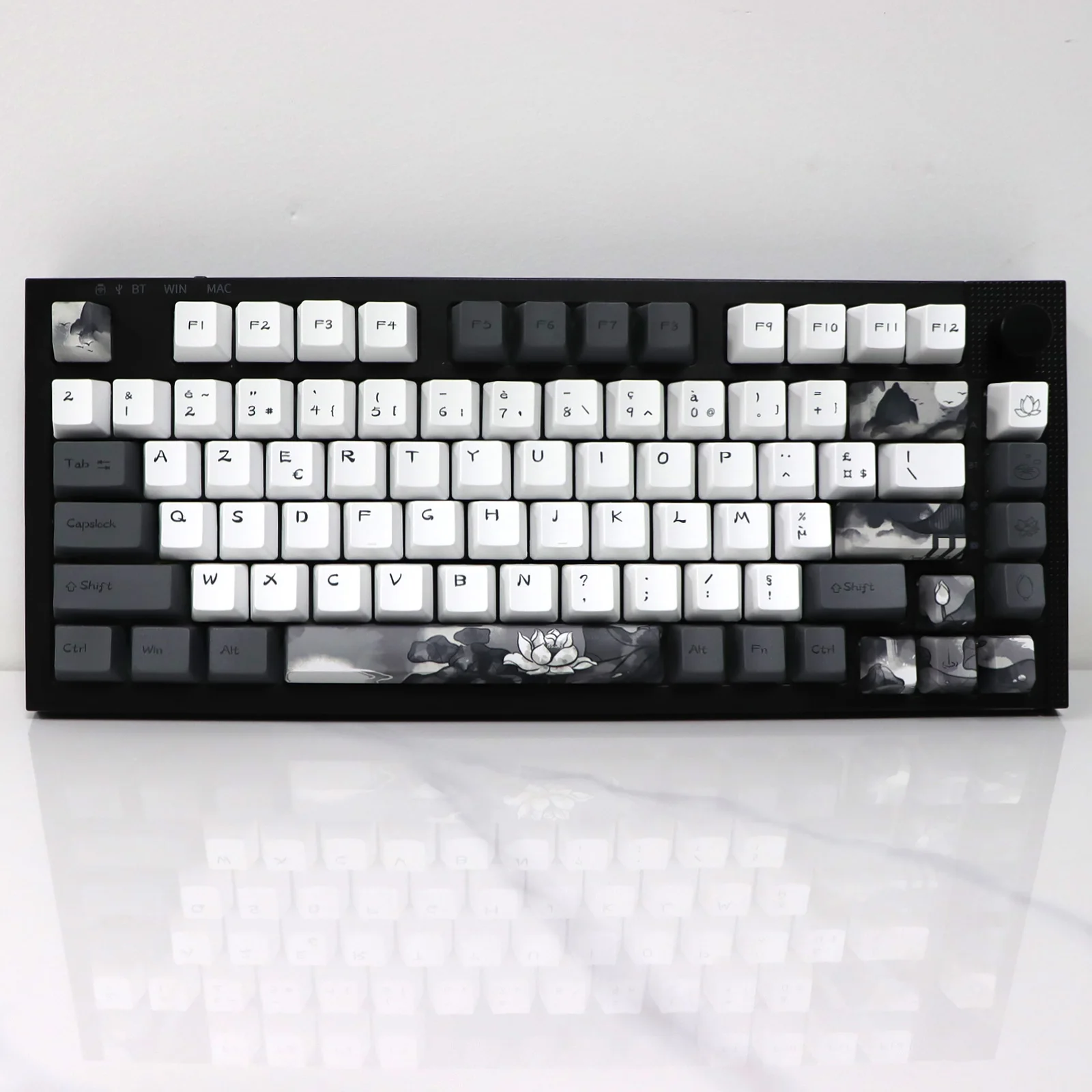 GMK-KEY 잉크 연꽃 키캡, MX 스위치용 염료 승화 키캡, ISO 키캡, dz60 RK61 Anne gk61 DZ60 GK64 68 980 108