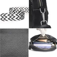 High Quality Genuine Leather Women Crossbody Shoulder Bags 2023 Luxury Solid color Cow Leather Handbag Female Messenger Tote Sac - Image 6