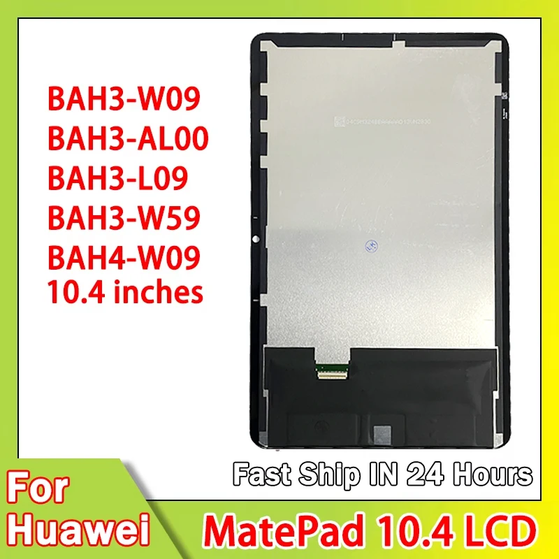 

GEFENSI New For Huawei MatePad 10.4 2020 BAH3-W09 AL00 L09 W59 LCD Display Touch Screen Digitizer For Mate Pad 2022 BAH4-W09