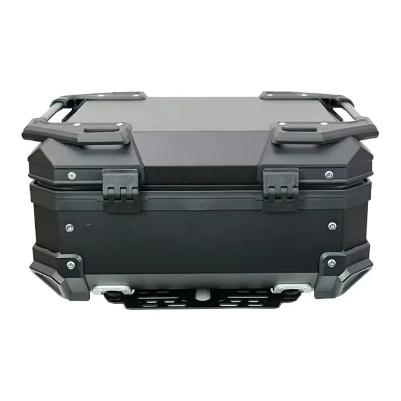 STLF 28L الألومنيوم دائم مقاوم للماء الأسود دراجة نارية الصندوق الخلفي OEM الغطاء العلوي سرقة الحرس #3