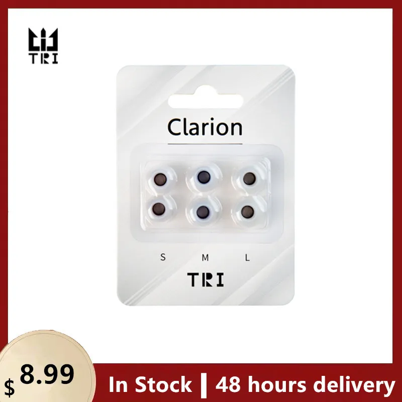 Силиконовые наушники TRI Clarion, 3 пары, для размера S/M/L, стандартная Проводная гарнитура, наушники TRI x HBB KAI I3 Pro IEM