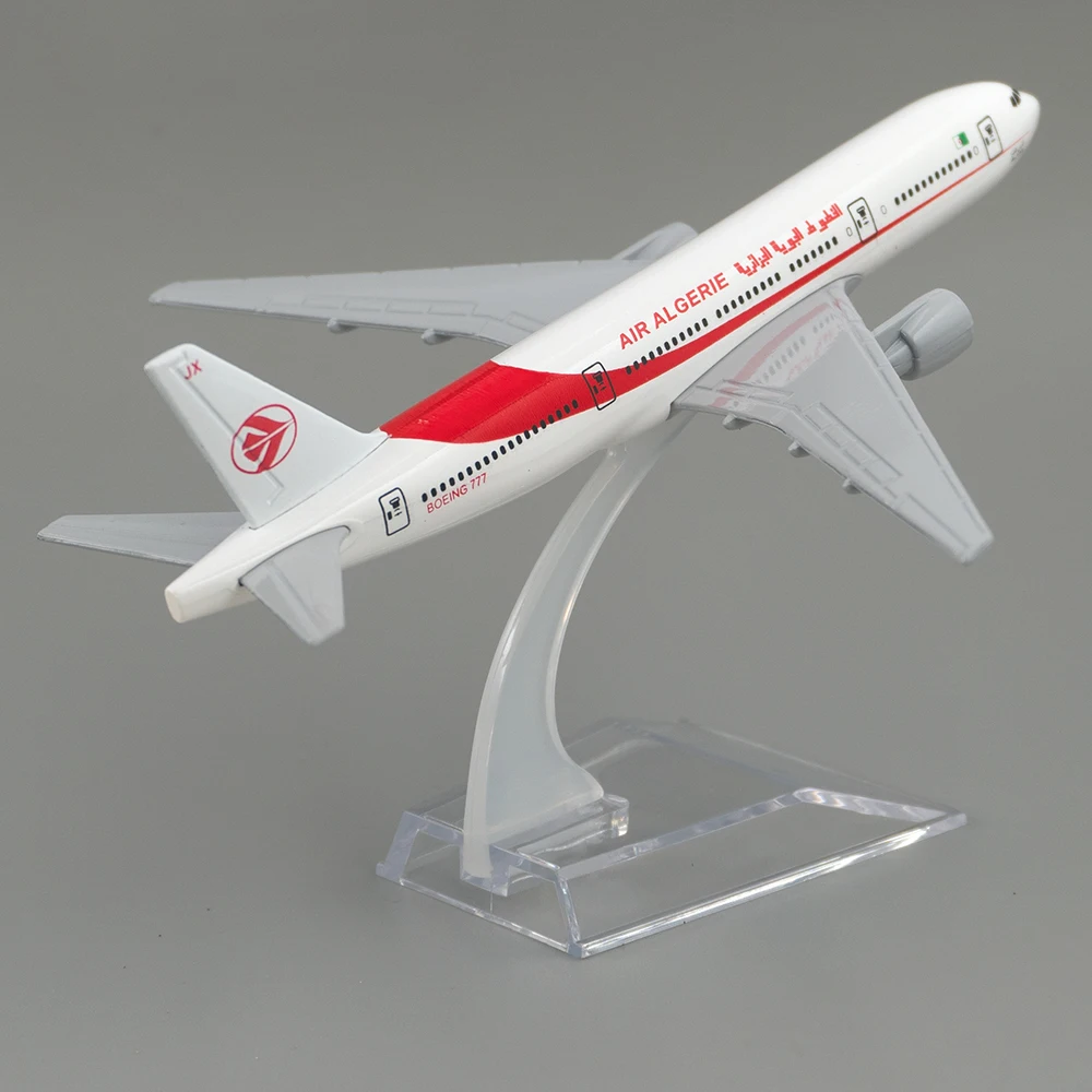 1/400 Aircraft Air Algerie Boeing 777 16cm B777 Alloy Plane Model Children Kids Gift for Collection Desk Decoration