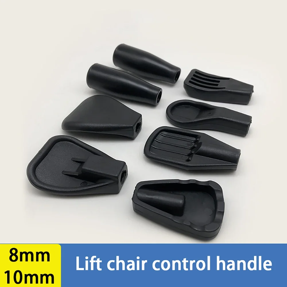 2-30Pcs Universal Handle Office Chair Accessories 8mm 10mm Lift Chair Control Handle PE Plastic Swivel Chair Tray