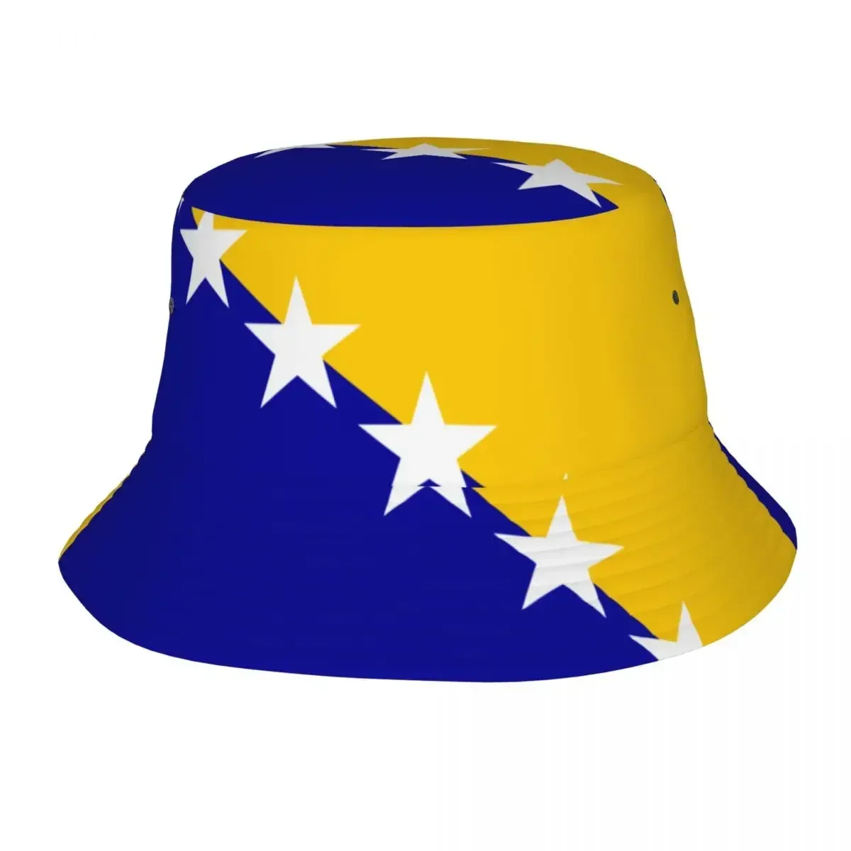 

Bosnia and Herzegovina Flag Fisherman Cap Hip Hop Gorras Summer Unisex Bucket Hat Outdoor Beach Camping Hiking Fishing Caps