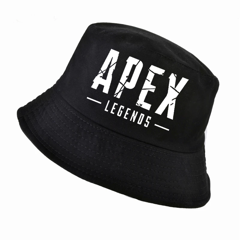 

Summer Streetwear Men Women Fashion bucket hat Casual Clothes Cotton Printed Apex Legends Anime Cosplay cap