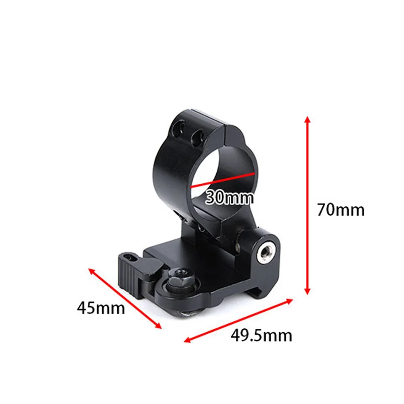 Tactical Airsoft Flip to Side QD Sight Mount Red Dot Fit 20mm Picatinny Rail Magnifier Scope Aimpo Hunting Rifle Accessroies