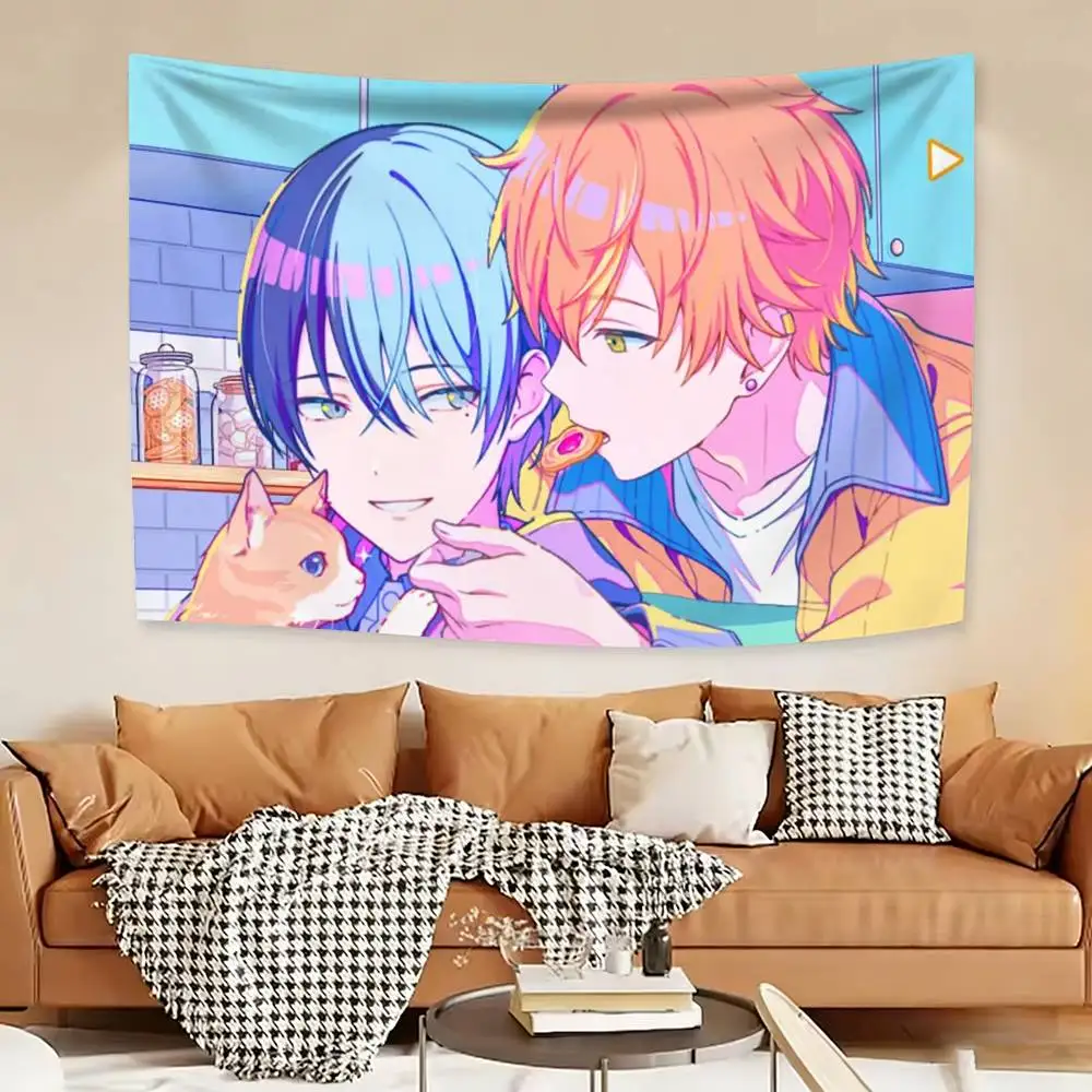 A-Akitoya Anime Flags Wall Hanging Background Art Banner for Bedroom Home Outdoor Decor