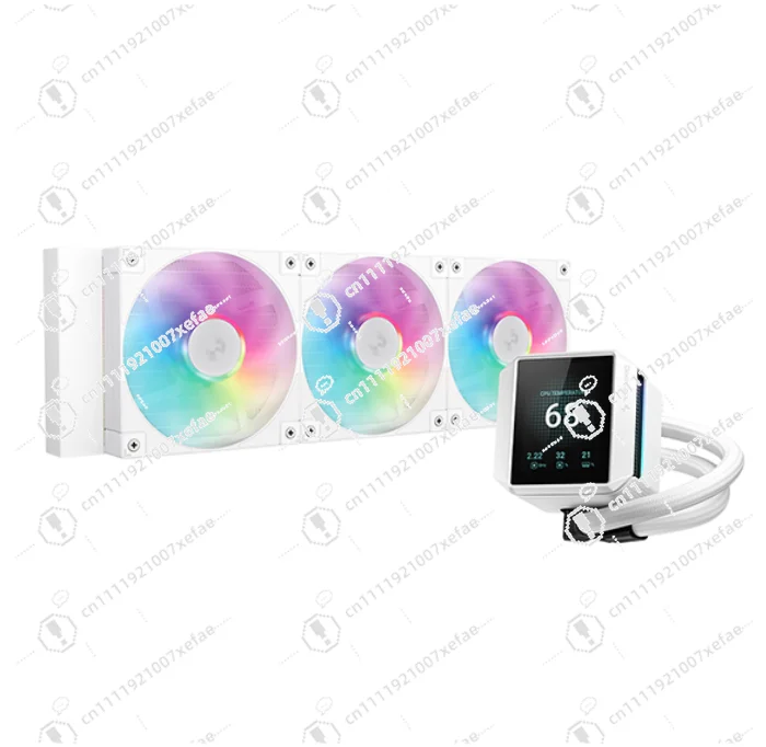 360 White ARGB 360 White RGB Aluminum/Copper/PC 4pin Central Processor Cooling Fan