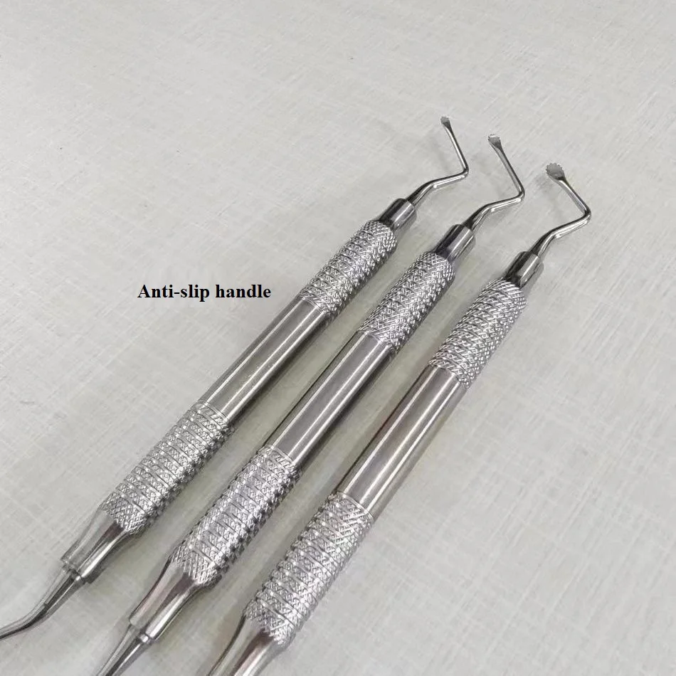 Dental Spoon Curette / Excavator — Double-Ended, Serrated Dental Scraper / Cleaner