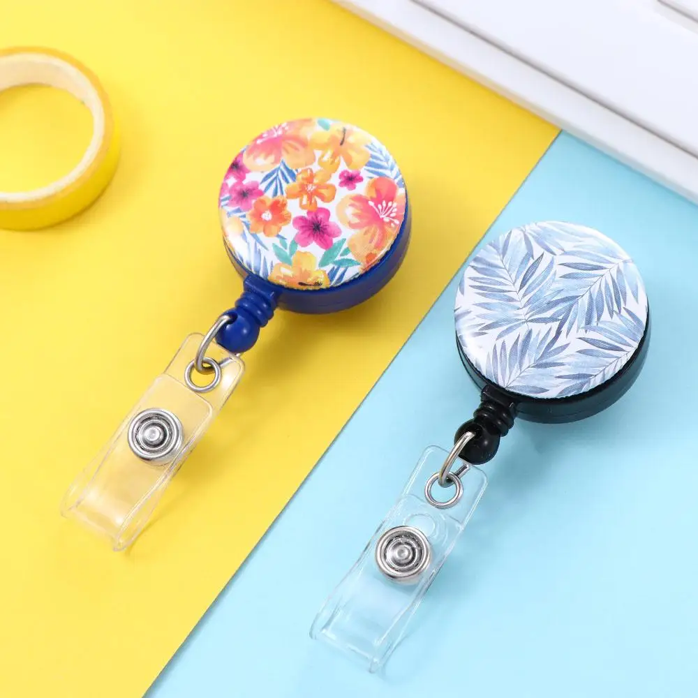 Office Supplies For Hospital Name Card Decorative Work Card Clips Employee Name Badge Reel Badge Holder Nursing Retractable