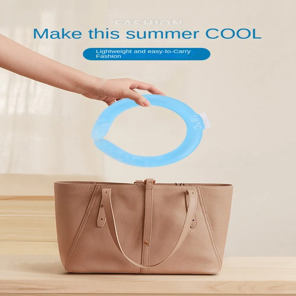 New Tube Neck Cooler Reusable Ice Pack Neck Cooling Ring Gel Liquid Ice Maker Cooling Neck Wraps Fitness