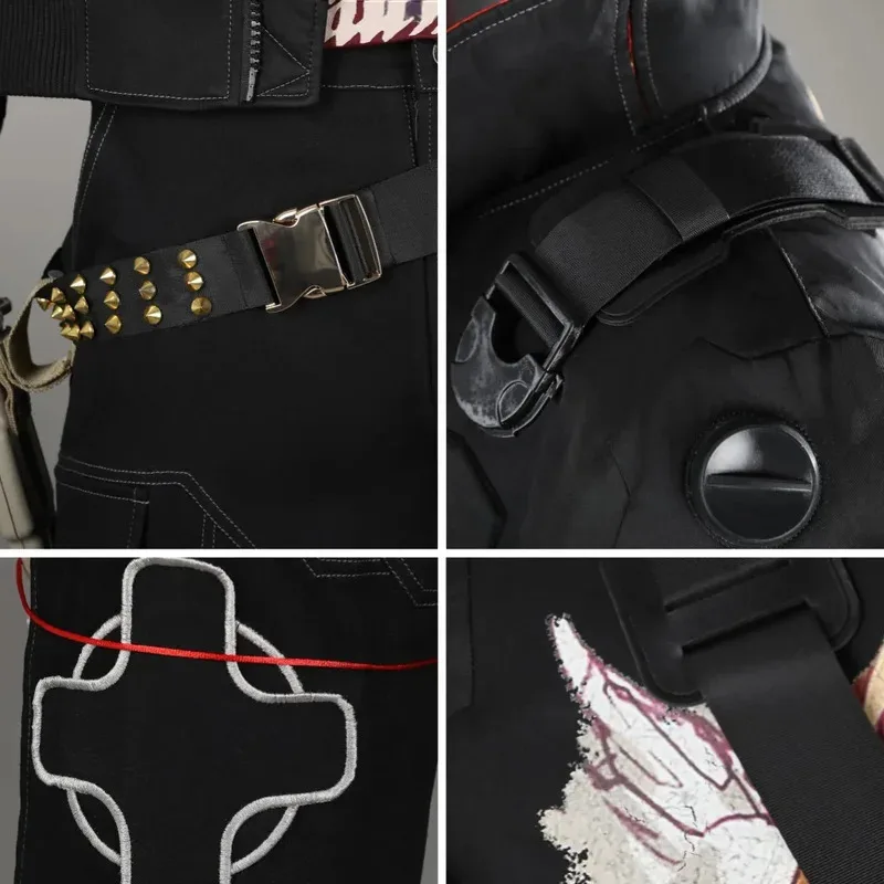 فاسق 2077 جاكي تأثيري حلي سترة جلدية جاكي ويلز معطف قميص السراويل الزي والعناصر الفردية تباع حجم مخصص