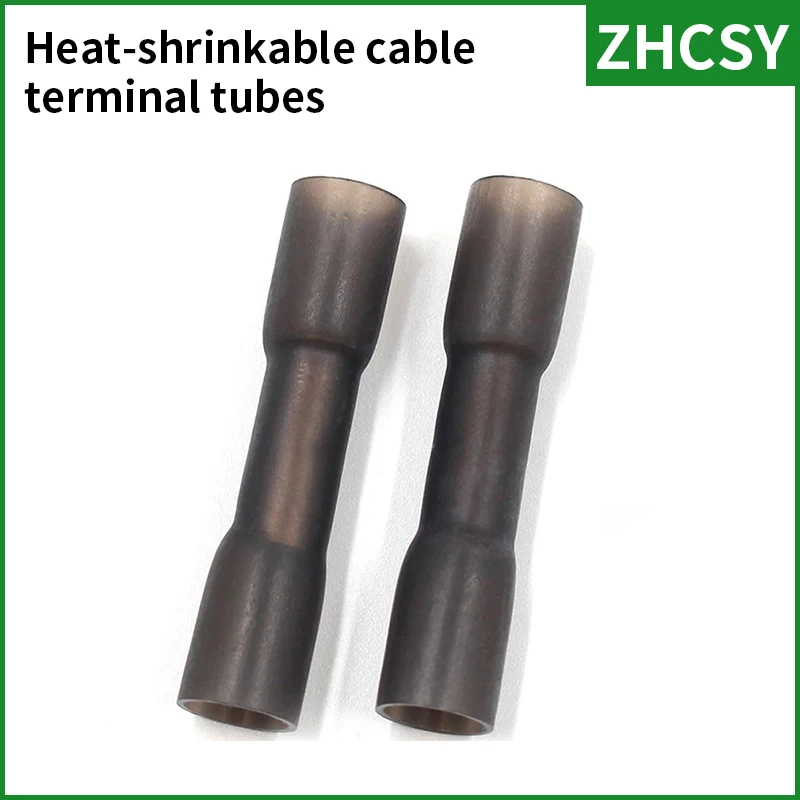 Freeshipping Heat Shrinkable Cable Terminal Tube  BHT0.5 BHT1.25 BHT2 BHT5 AWG22-10 Waterproof Butt  Copper Insulated Connector