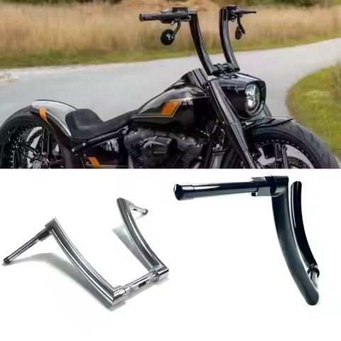 Motorcycle 2'' APE Hanger Handlebar 10"-16" Riser For Harley Low Rider Street Bob Fat Boy Breakout Road King Heritage 883 48 Bar