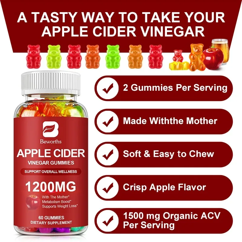 Minch Keto Apple Cider Vinegar Bear Gummies Burning Fat Vitamin B12 Supplement Keto Sweets Weight Management For Adults Healthy