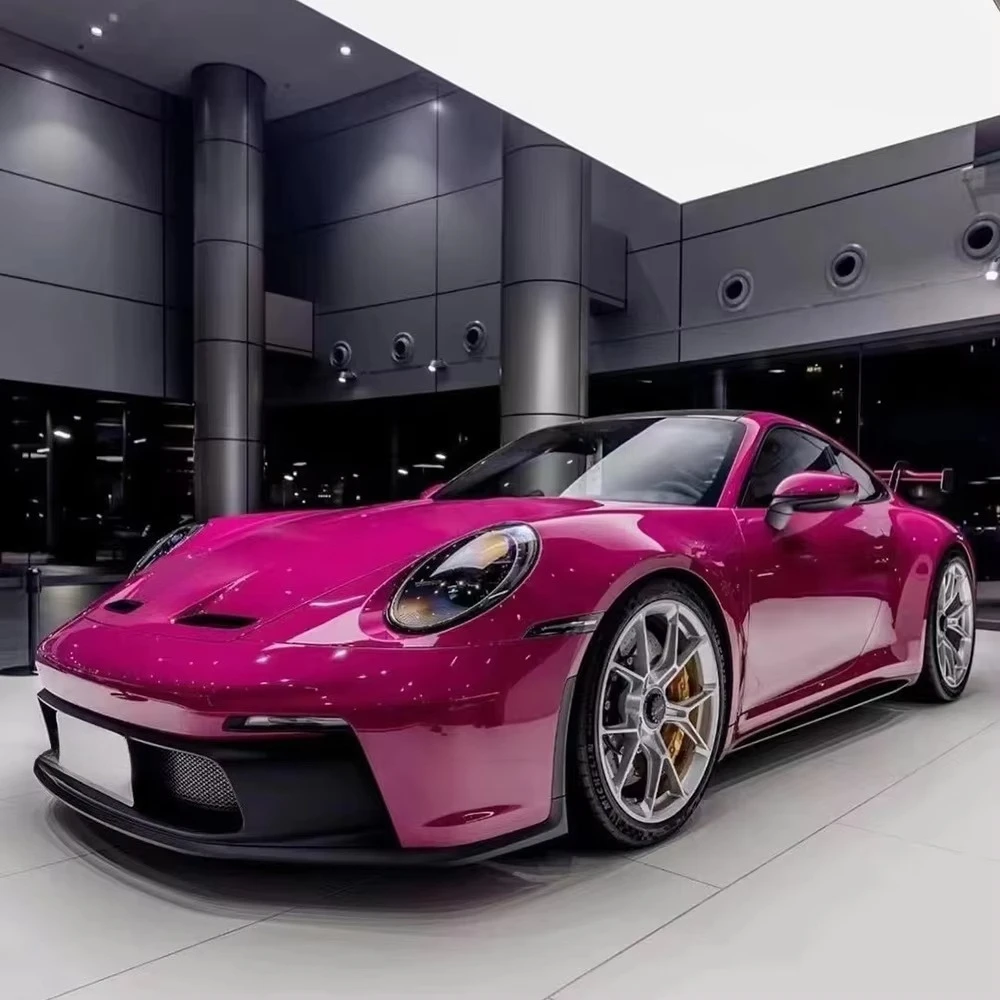 

1.52*18 Meter Starlight Ruby Red PET Gloss Wholesale Vehicle Auto Car Vinyl Wrap