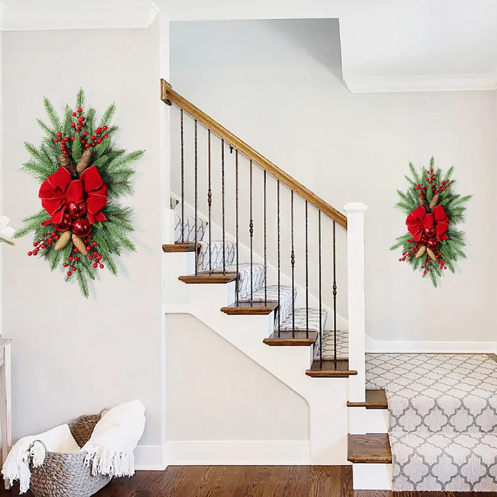 

Christmas Wreath Decoration naments Xmas Wreath nament Bedroom Living Room Decor Party DIY Xmas Pendant Stair