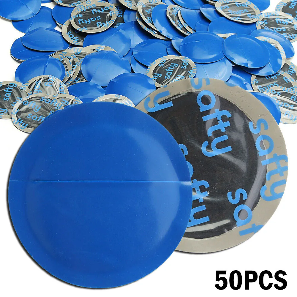 50x 32mm Car Rubber Wired Tyre Puncture Repair Mushroom Plug Patch KIT Blue 967674 For Tire Repair Durable