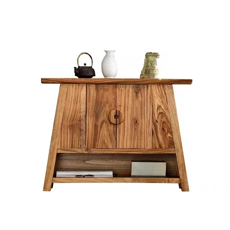 

Entrance cabinet Old elm entry wall locker Living room entrance table Zen long table storage cabinet