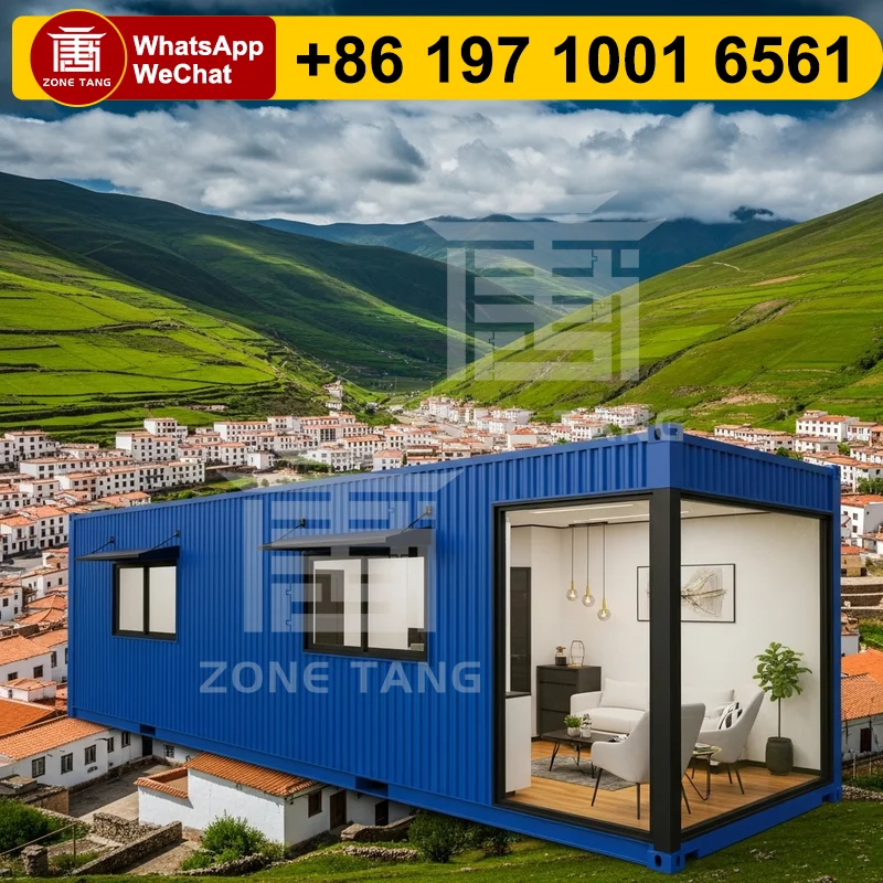 

Single Wide Modular Homes Prefab Tiny Flat Pack House Container Home Hot Selling Factory Custom Pre Fabricated Customize Design