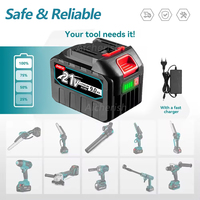 18V Rechargeable Lithium Ion Battery High Capacity with Battery Indicator For Cordless Electric Power Tool Battery EUPlug