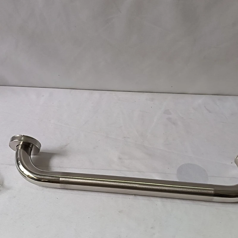 304 Stainless Steel Bathroom Safety Grab Bar Anti-Slip Wall Mounted Handrail Secure Toilet  Support with Drill Installation