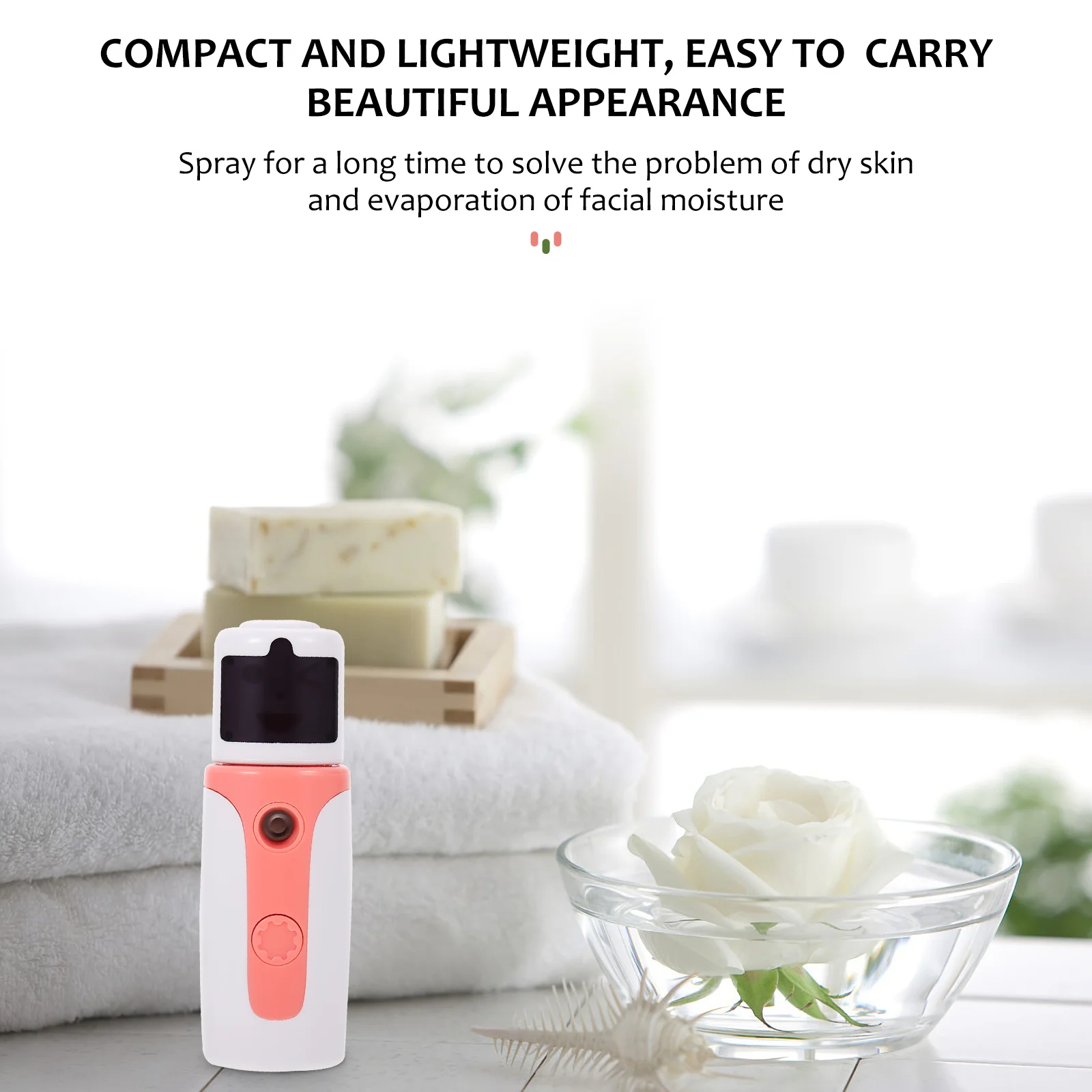 

1 Set Usb Rechargeable Handheld Facial Sprayer Deep Hydration Skin Moisture Balancer Portable Mini Humidifier For Face Beauty