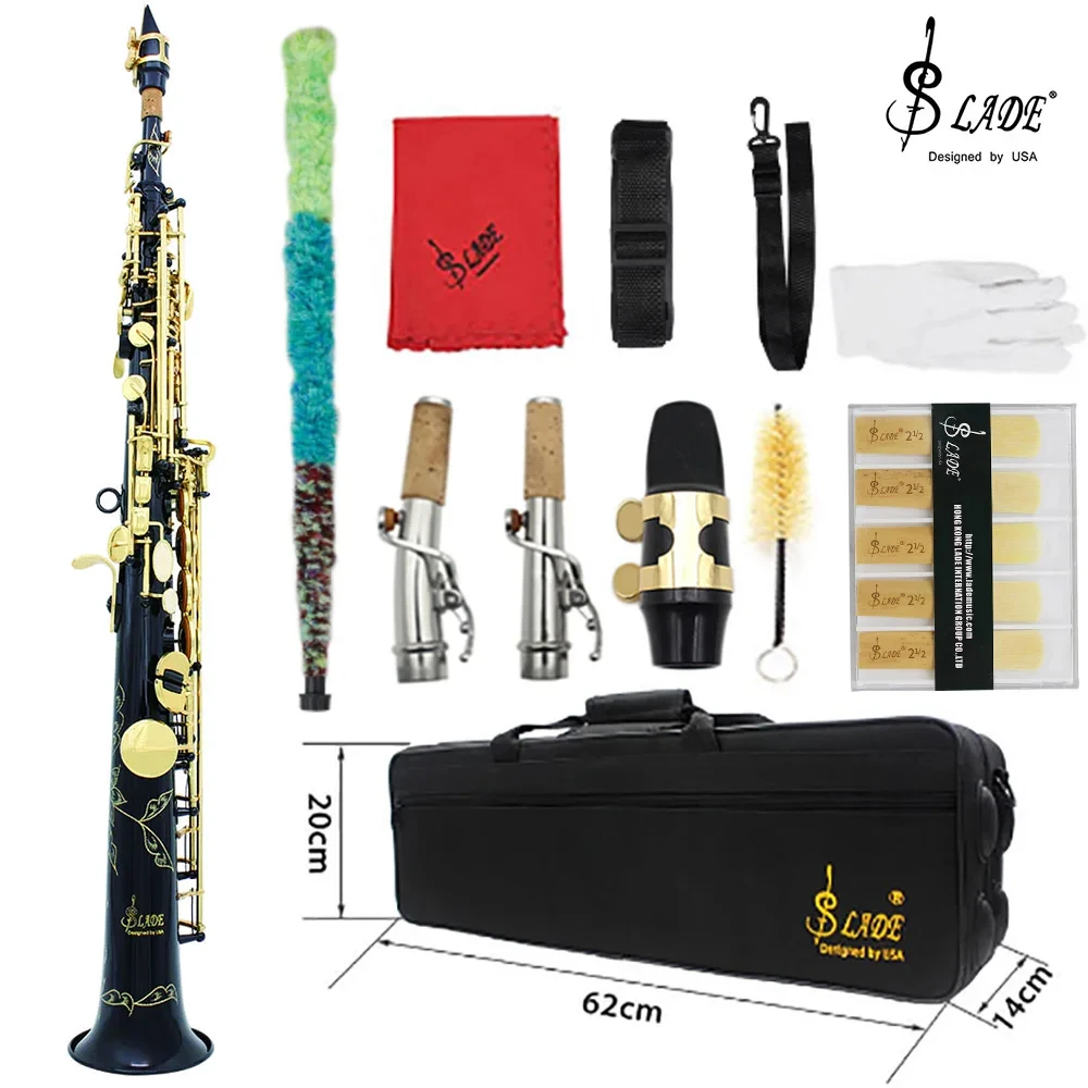 【整備済み】ソプラノサックス　ストレートタイプ ストレートbbソプラノサックス,真ちゅう,銀メッキ,フラットsax,高品質
