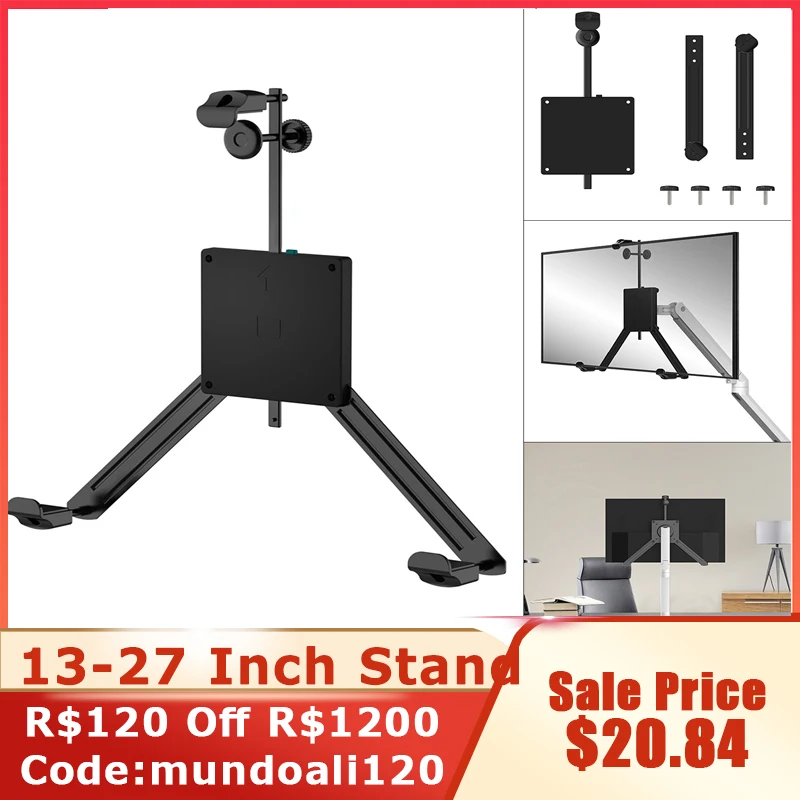 13-27 Inch Desktop LCD LED Monitor Holder Arm Extension  Adapter Fixing Fixed Bracket Display Bracket Loading 12KG 26.46LB