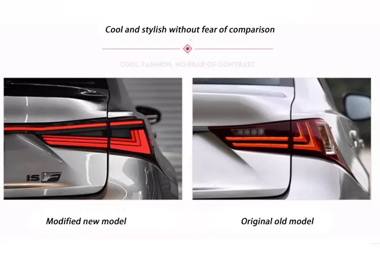 Is250 Is300 Is350 2013-2020  Plug and play retrofit LED tail light Full LED through dynamic taillights for Lexuscustom