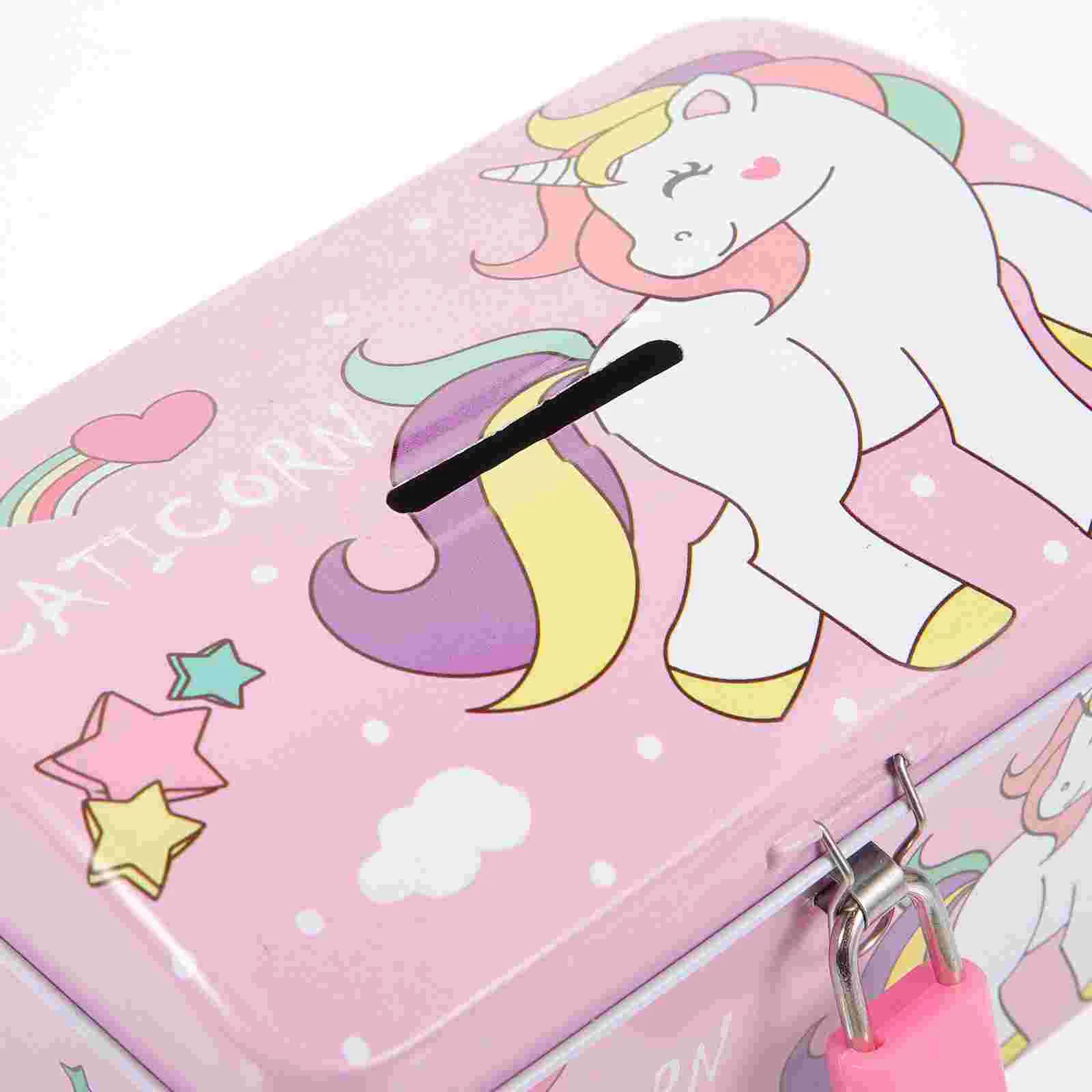 Ceramics Unicorn Piggy Bank Baby Adult Gift 1300X800X770CM Iron Printing Cartoon Coin