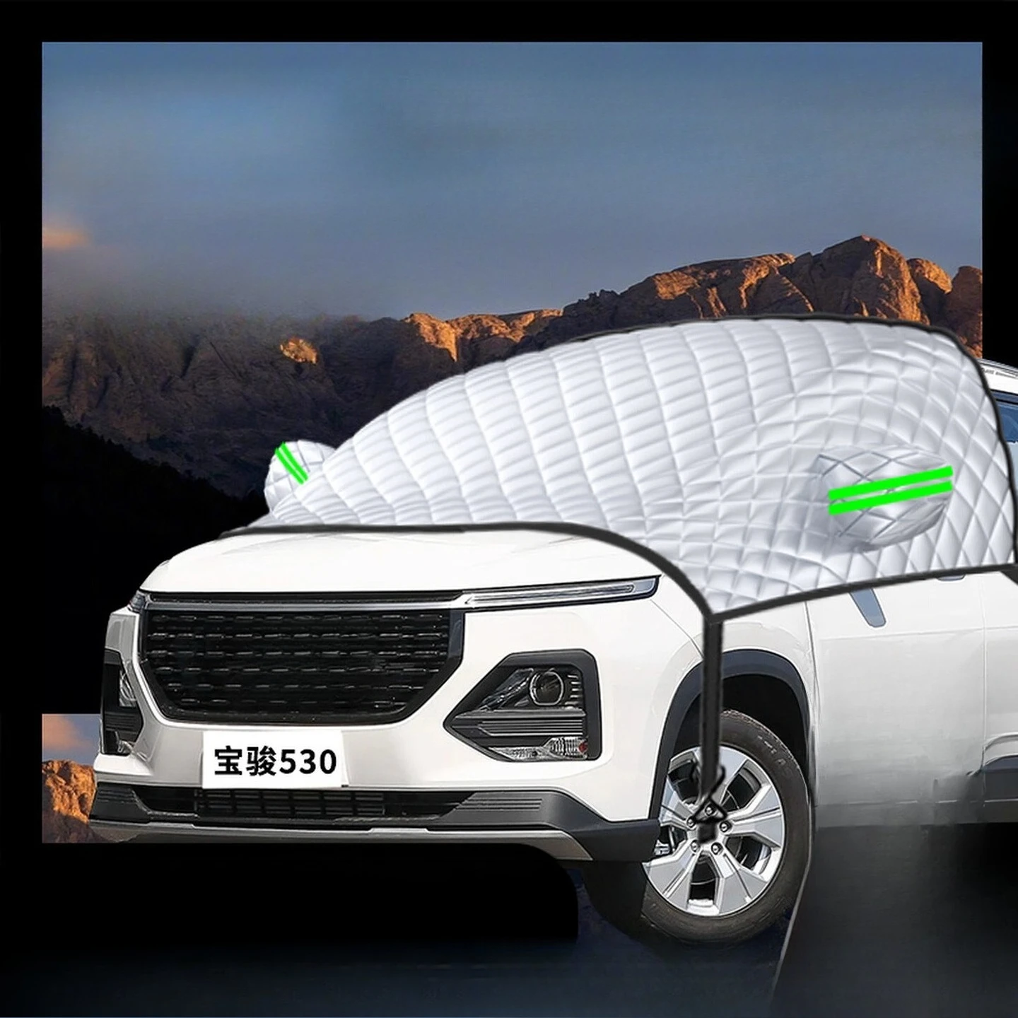 

For MG Hector Chevrolet Captiva Wuling Almaz Car Snow Cover Snow-proof Antifreeze Cloth Front Windshield Cover Car Cover Tools