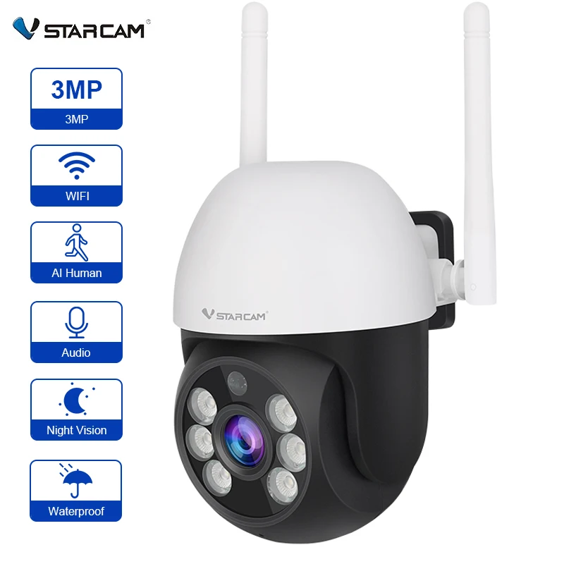 

IP-камера Vstarcam, 3 Мп, PTZ, Wi-Fi, ночное видение