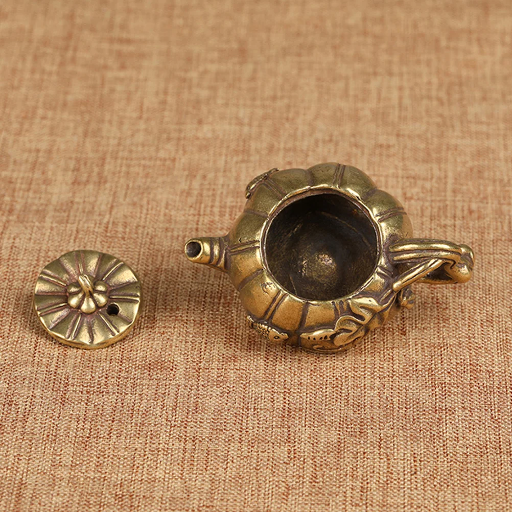 

Mini Copper Pot Brass Adornment Metal Ornament Handicrafts Adorment Art Desktop